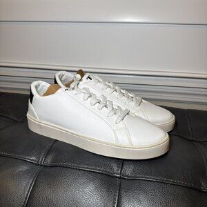 Thousand Fell Lace Up White Black Eco Recycled Tennis Shoes Mens size 10
